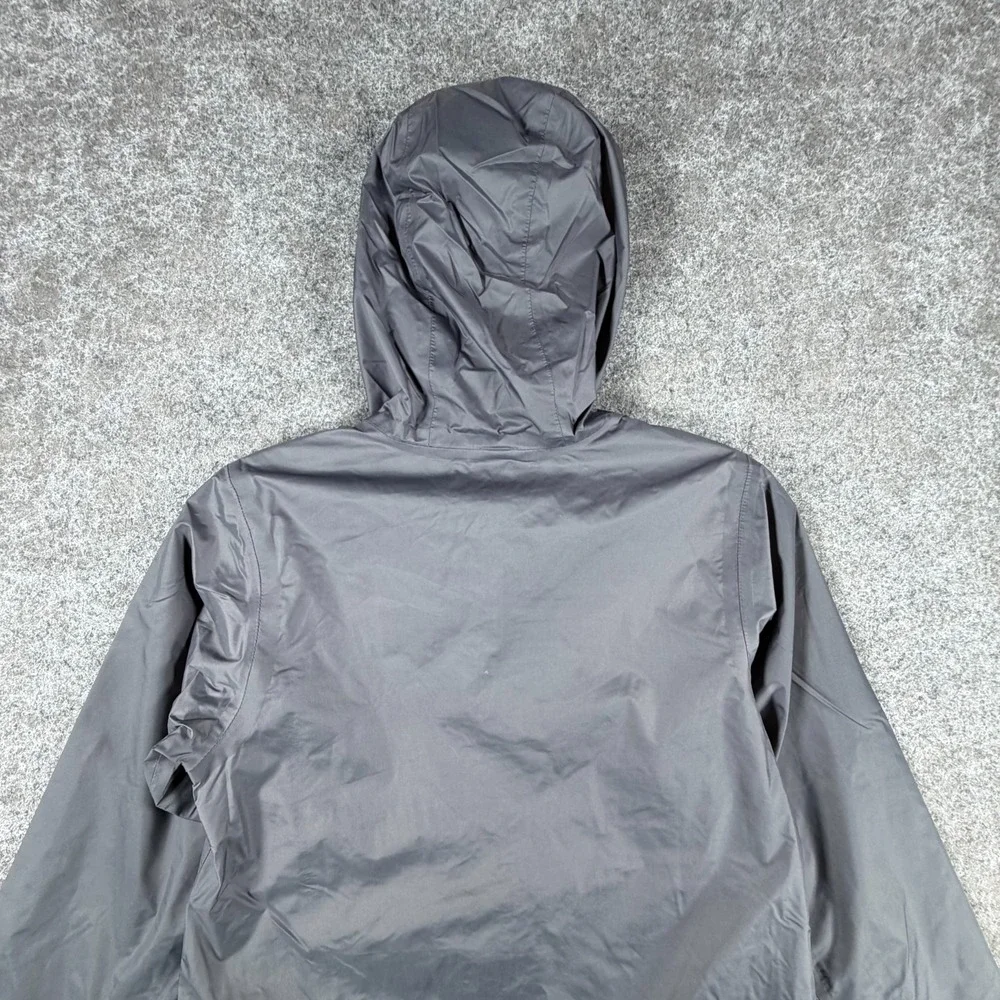 The North Face Dryvent Jacket Girls Medium 10-12 Gray Mesh Lined Hooded Full Zip
